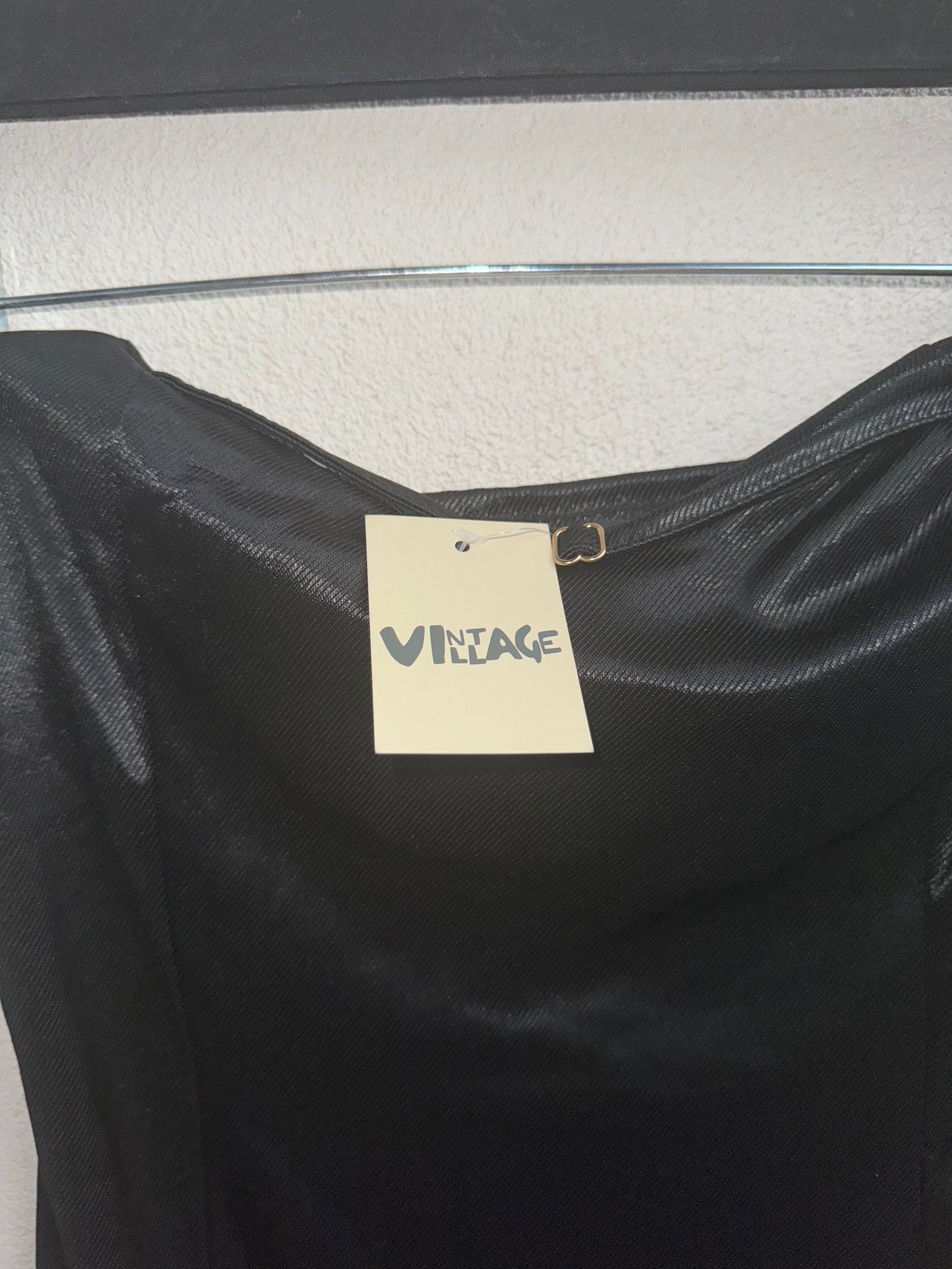 Black Silk Mini Dress