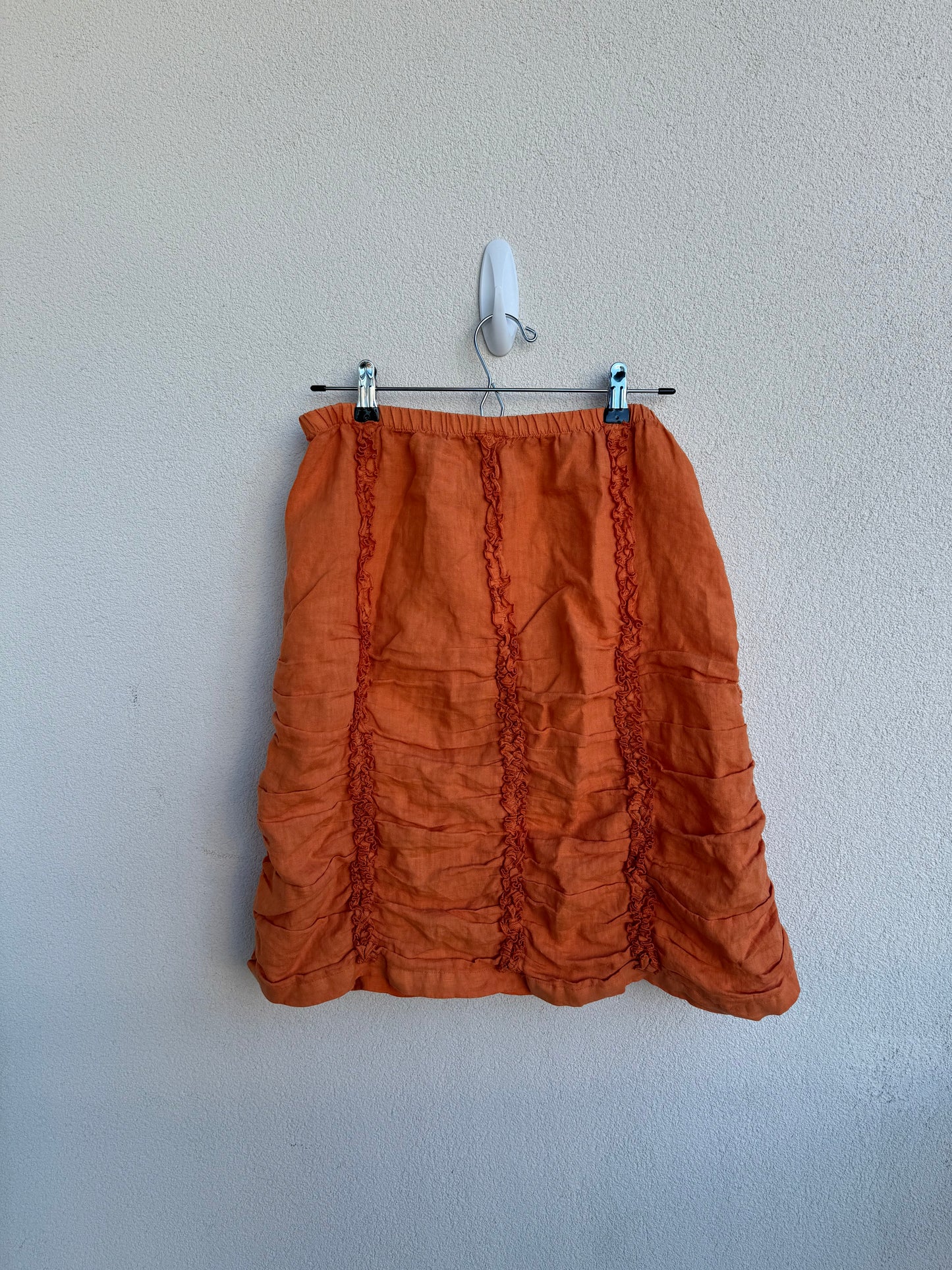 Allen Allen Orange Flow Skirt