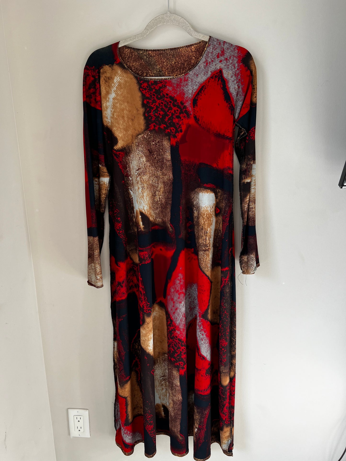 Vintage Reversible Pattern Dress