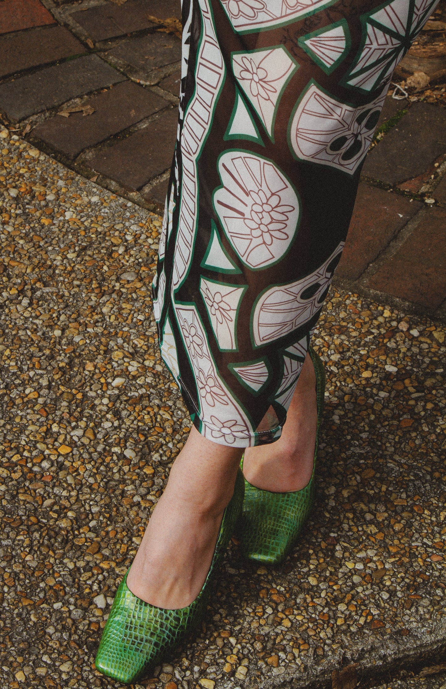 Vintage Lime Green Bellini Heel