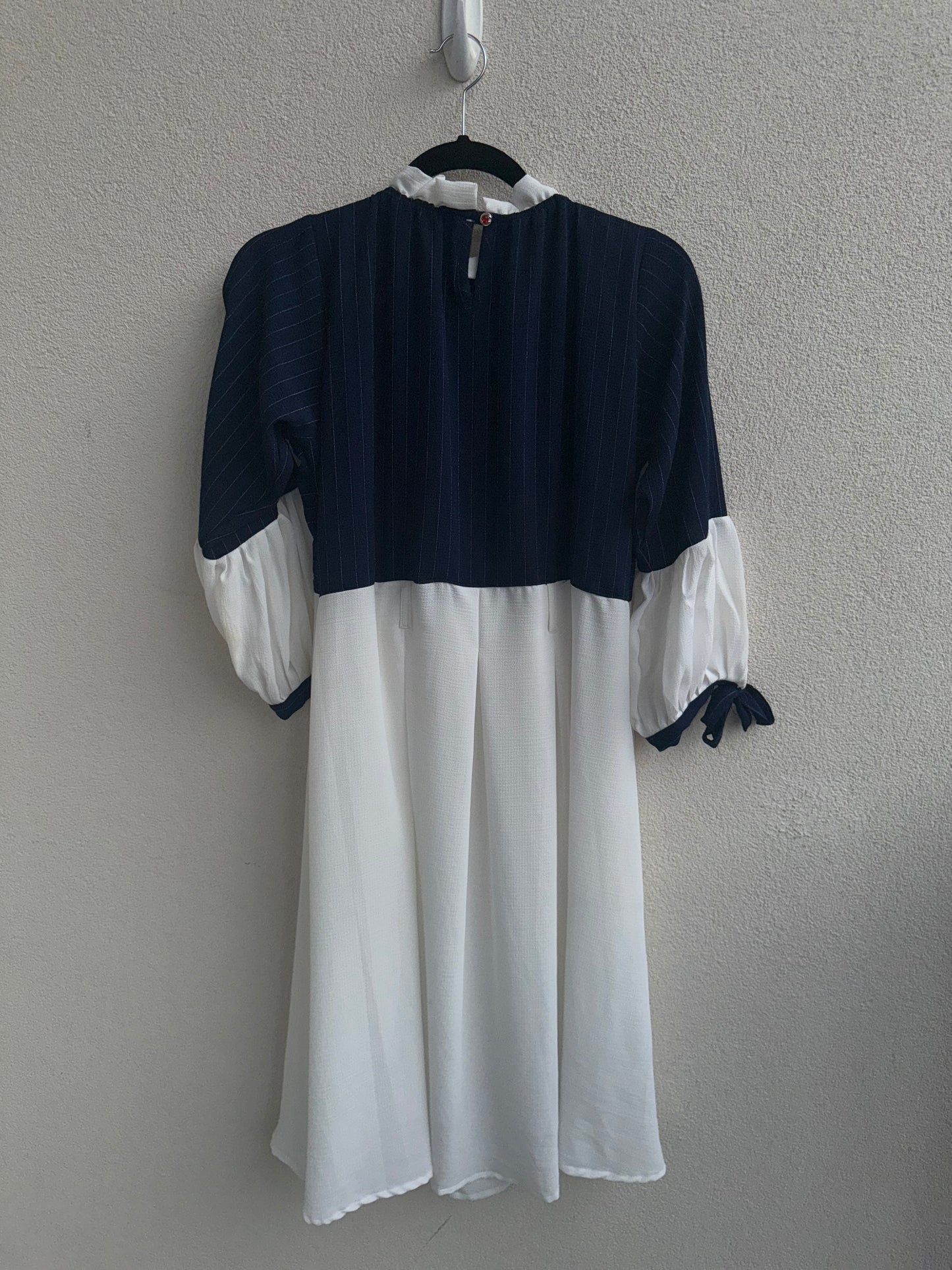 Vintage Navy & White Dress