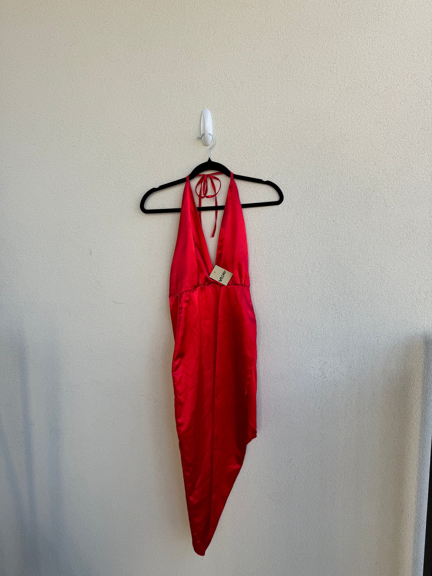 Vintage Silk Red Dress