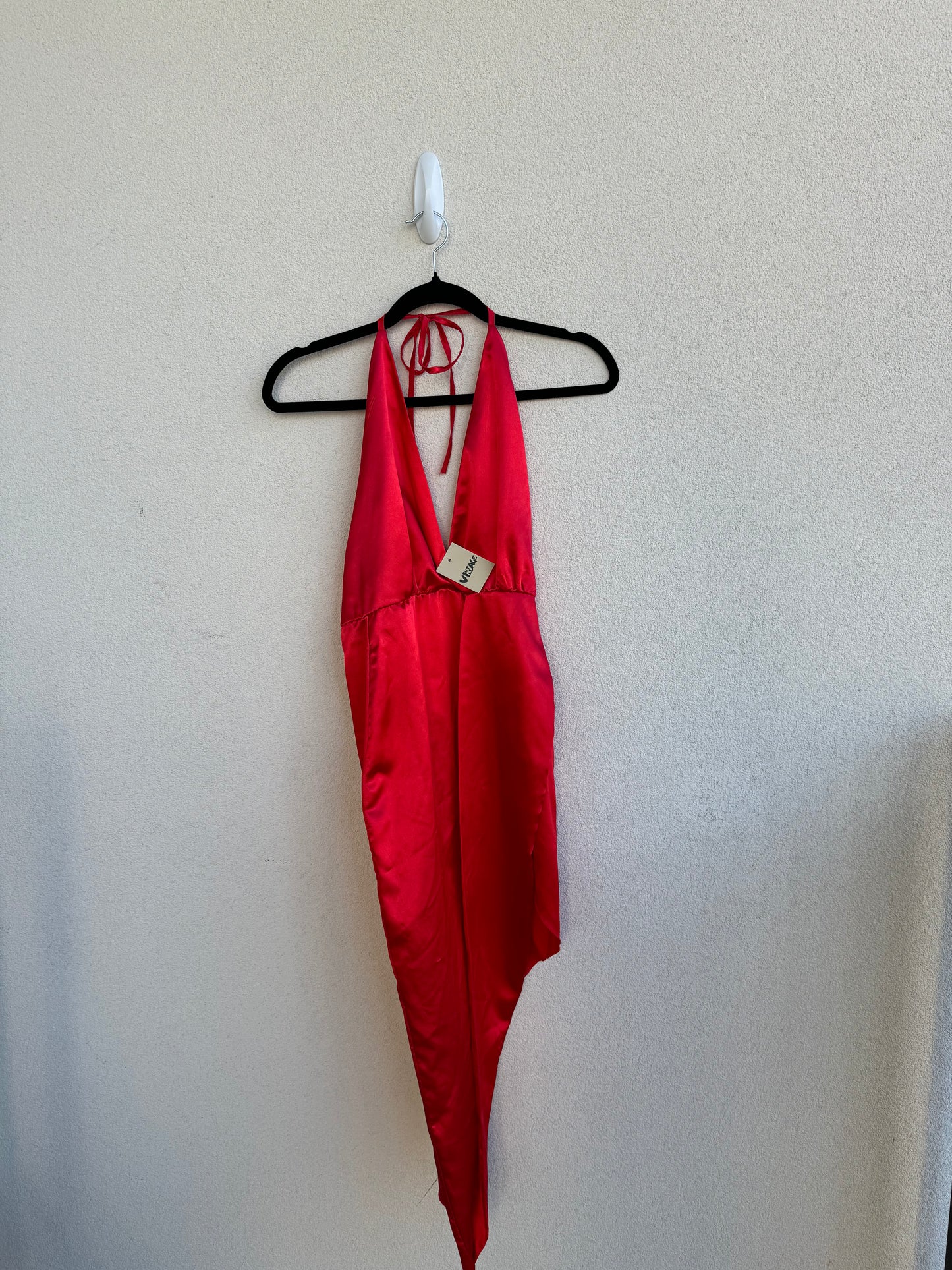 Vintage Silk Red Dress