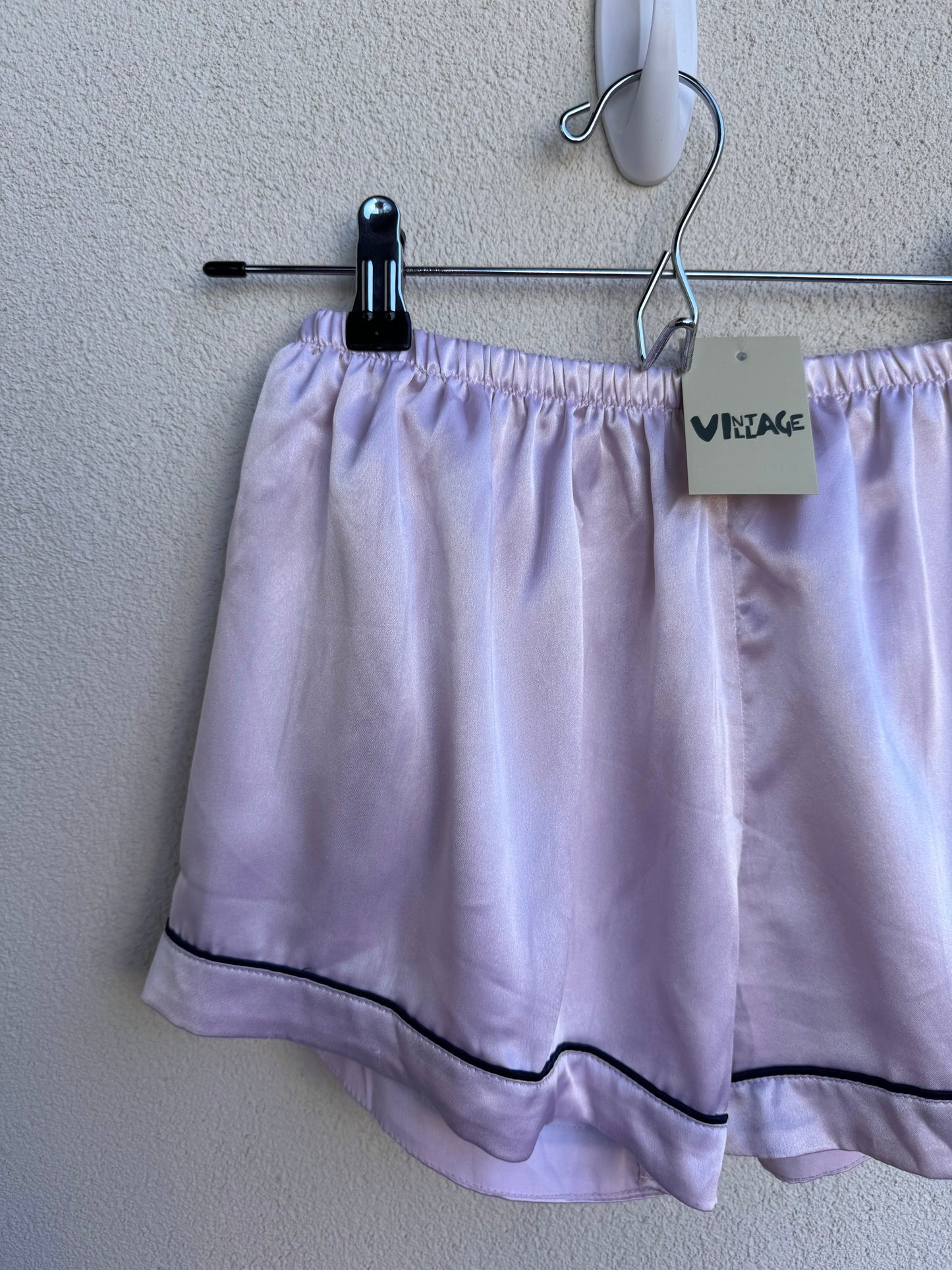 Pink Silk Shorts