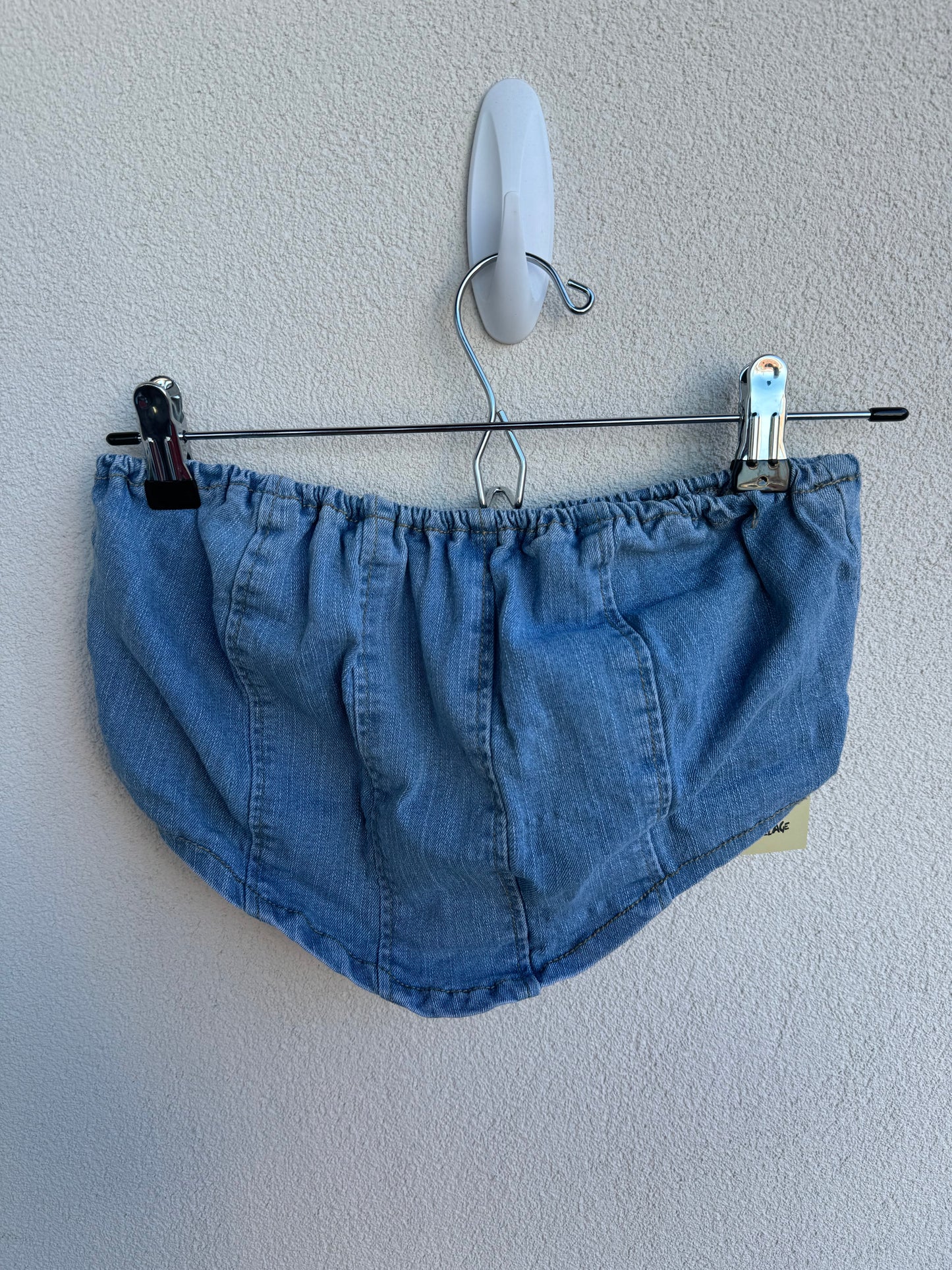 Denim Sleeveless Bandeau