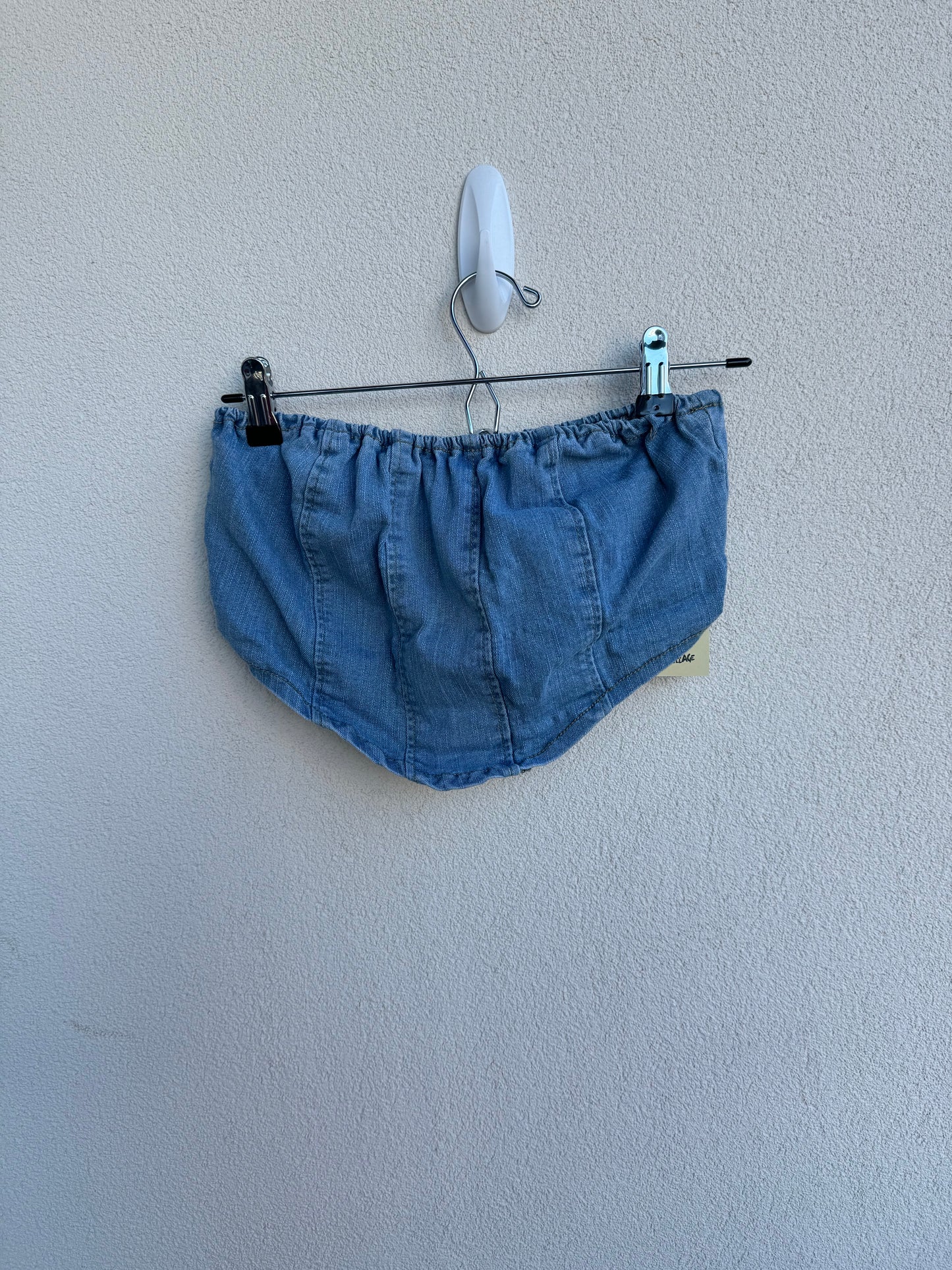 Denim Sleeveless Bandeau