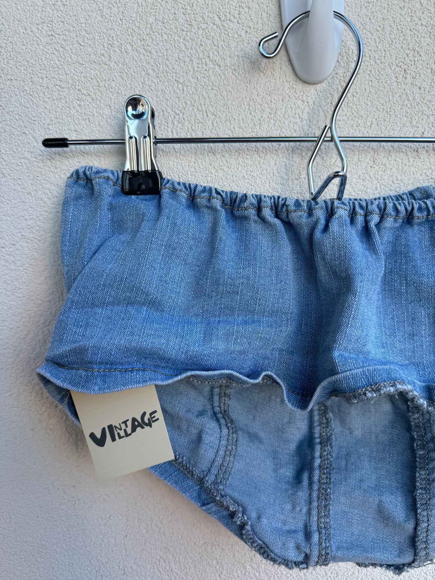 Denim Sleeveless Bandeau