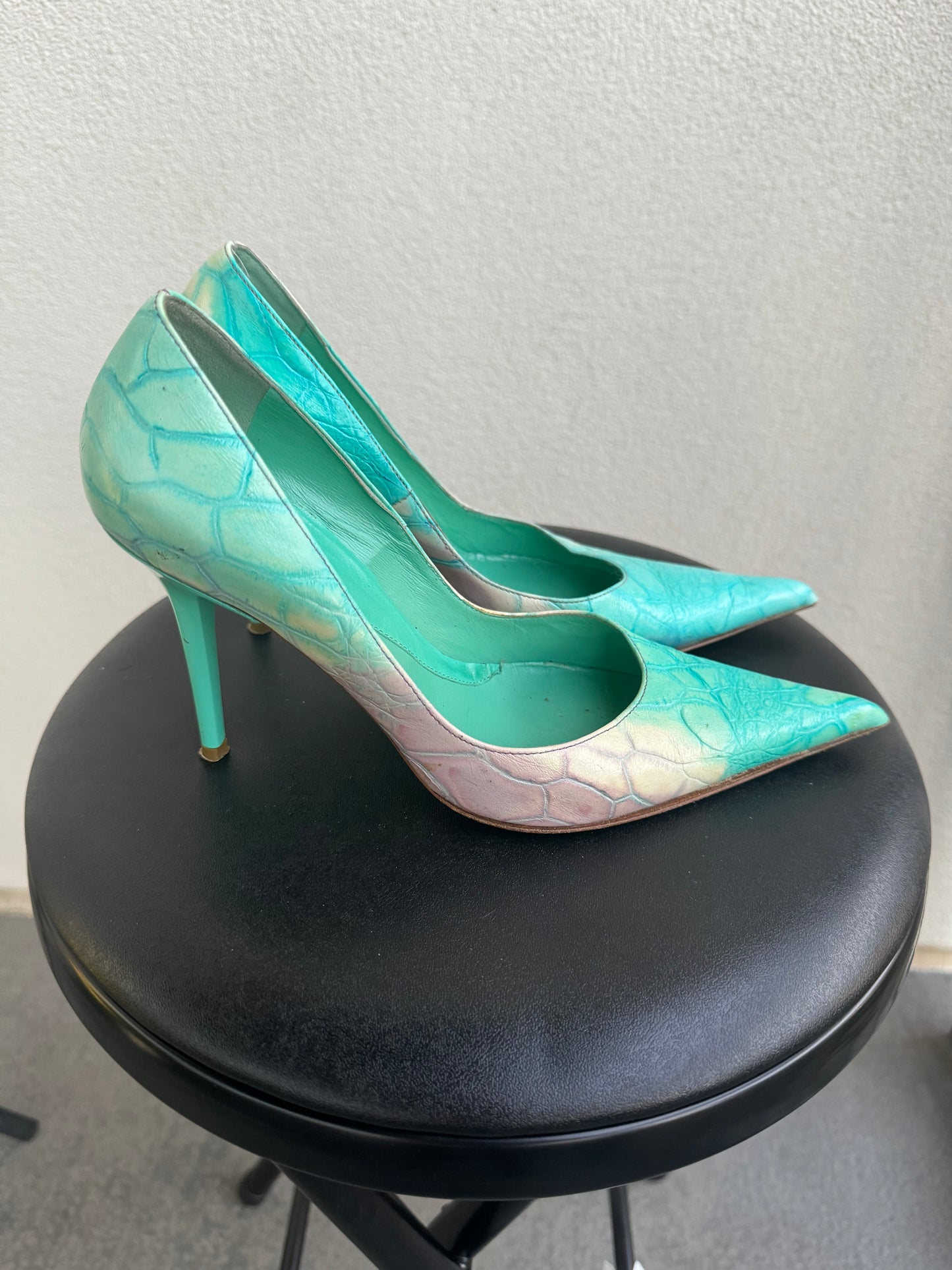 Vintage Italian Snakeskin Oro Heels