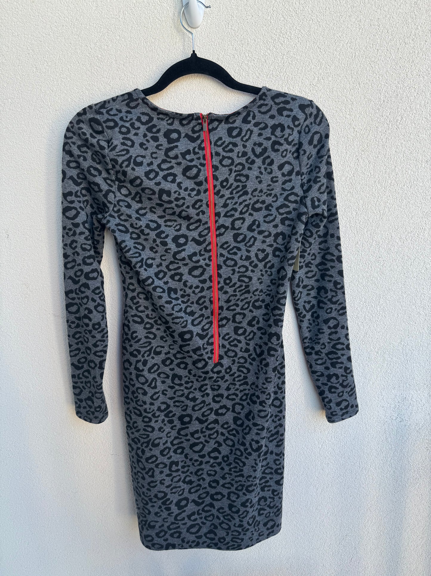 Banana Republic Gray Leopard Dress
