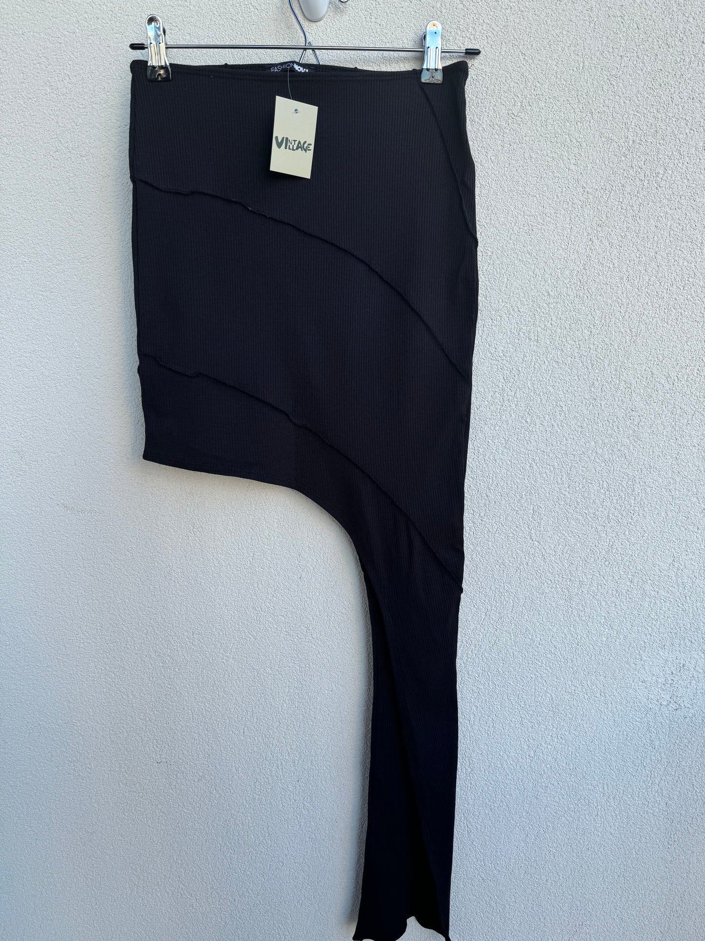 Black Asymmetrical Skirt