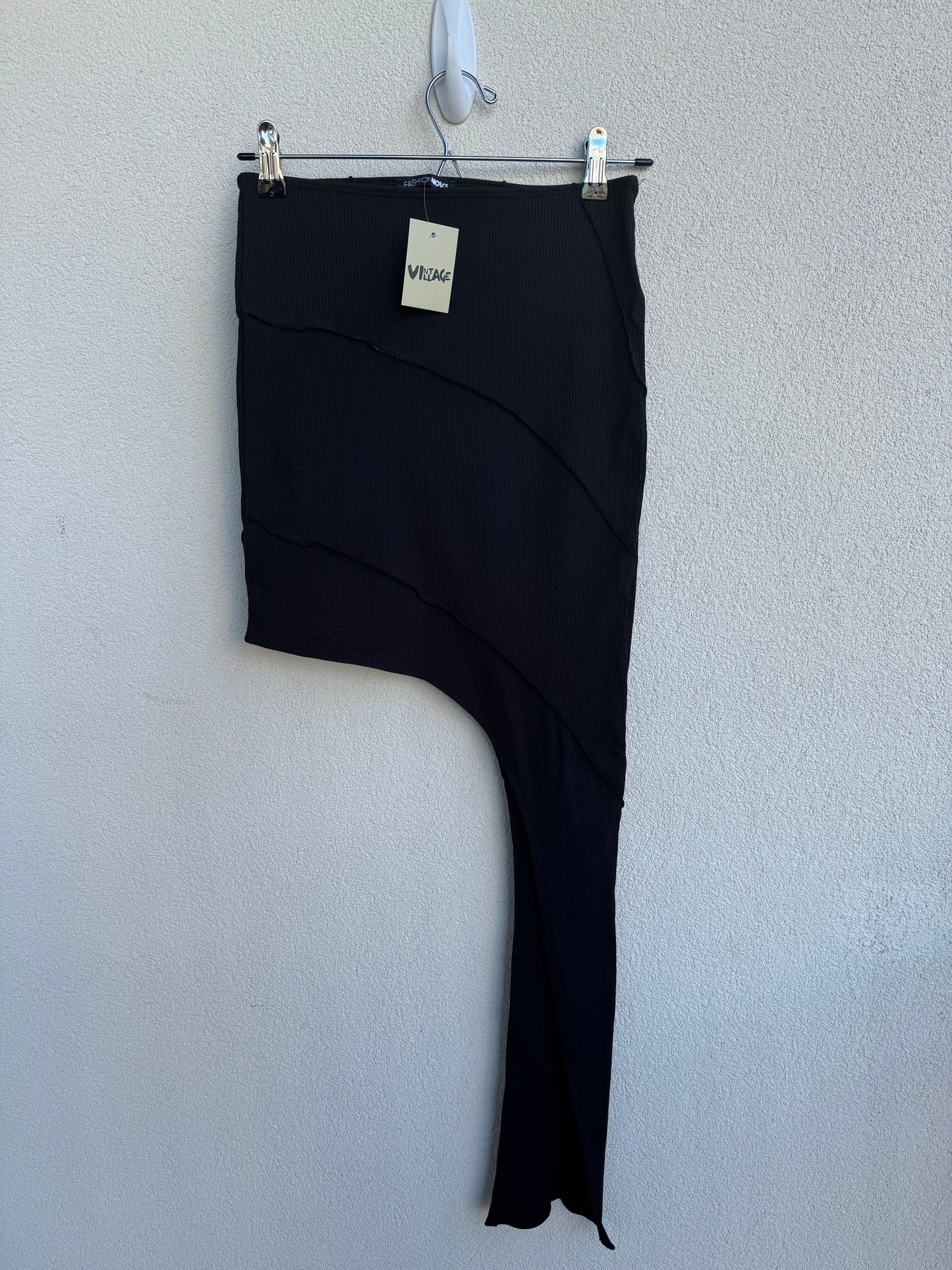 Black Asymmetrical Skirt