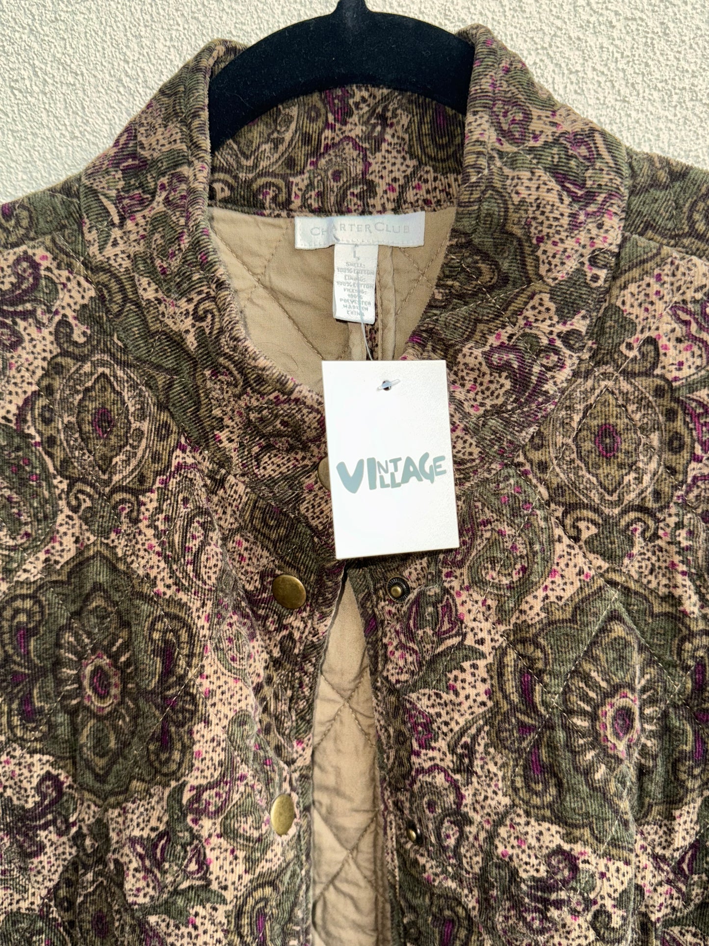 Charter Club Paisley Jacket