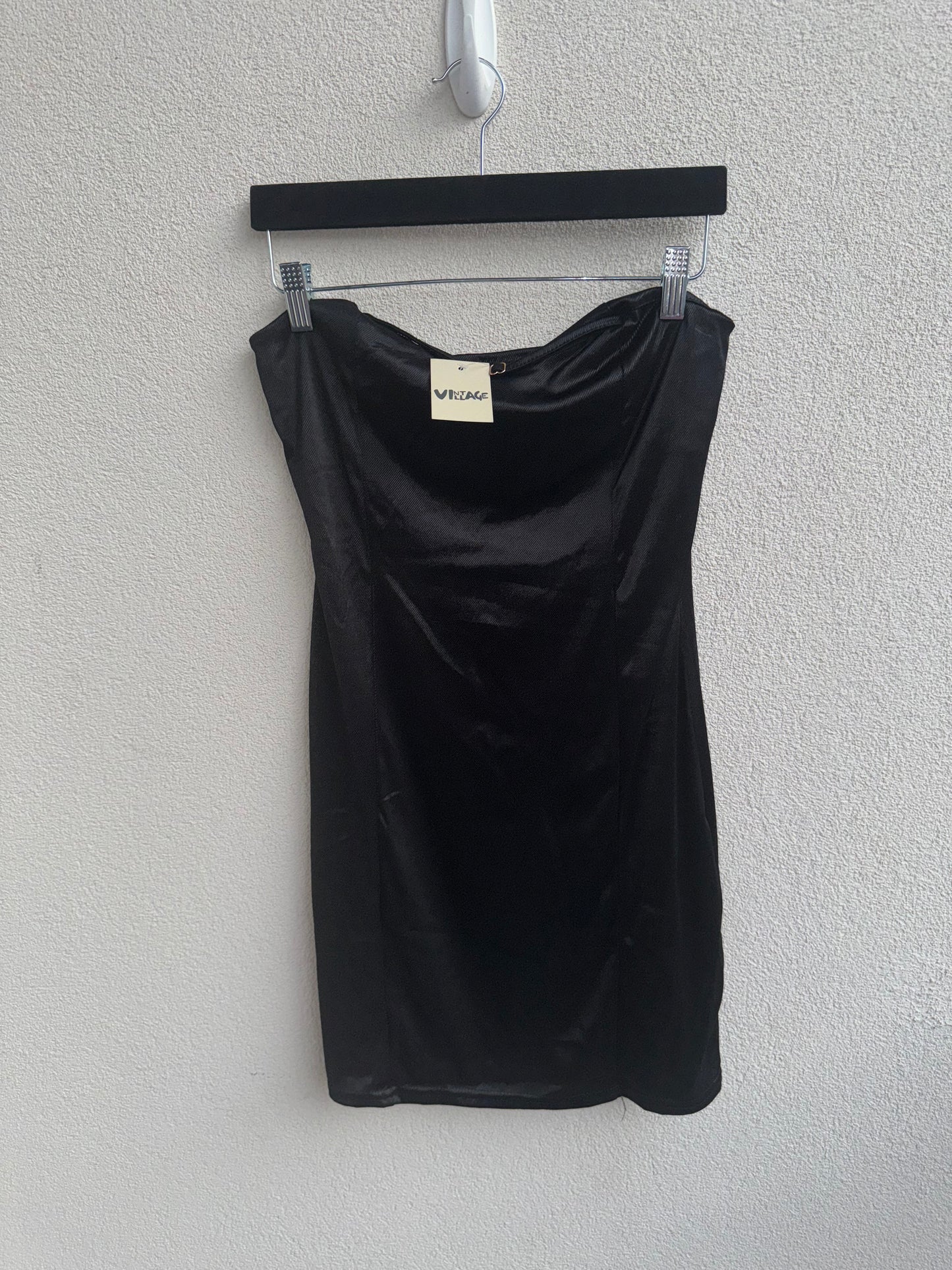 Black Silk Mini Dress
