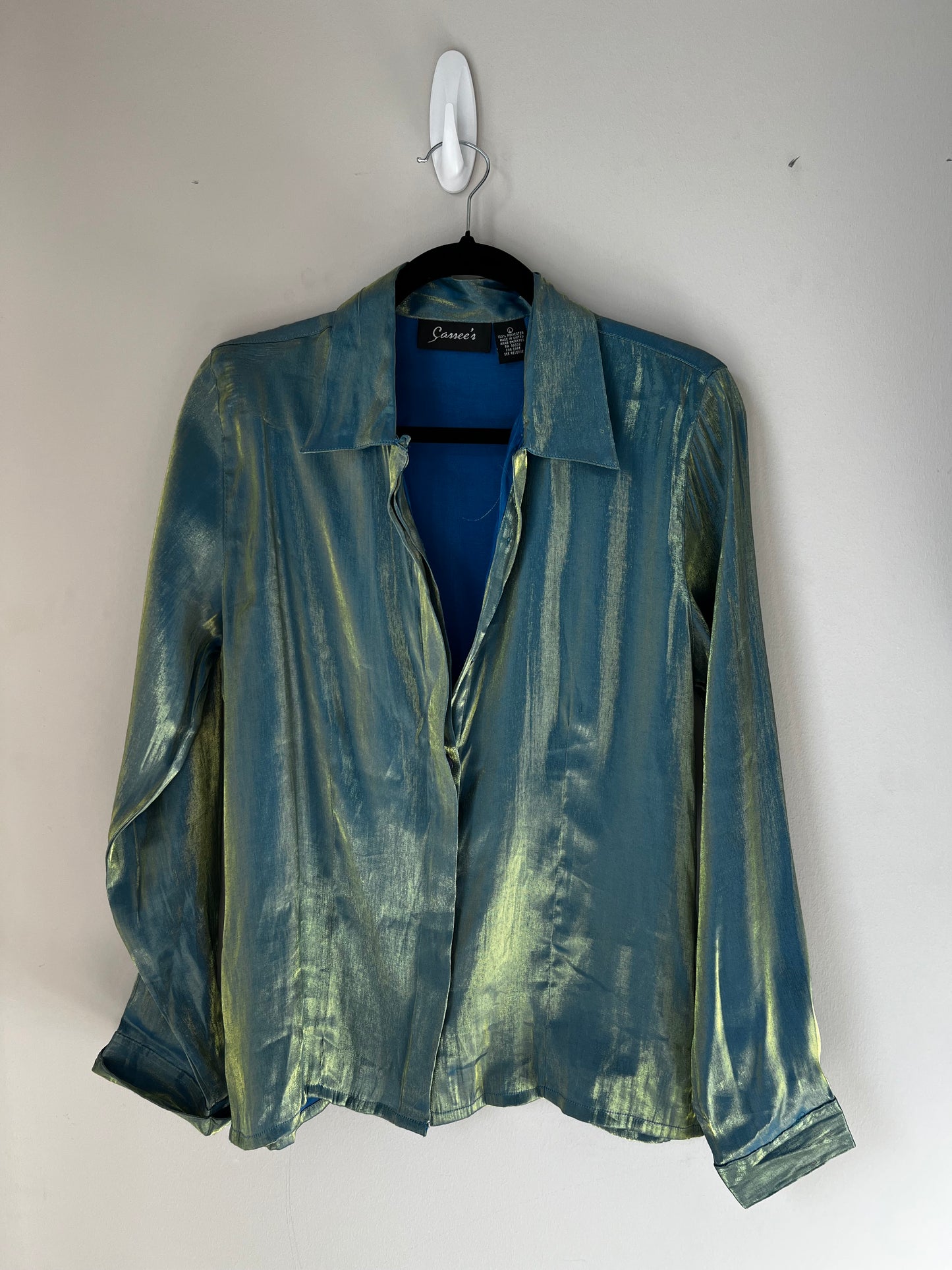 Vintage Bold Translucent Green Blouse