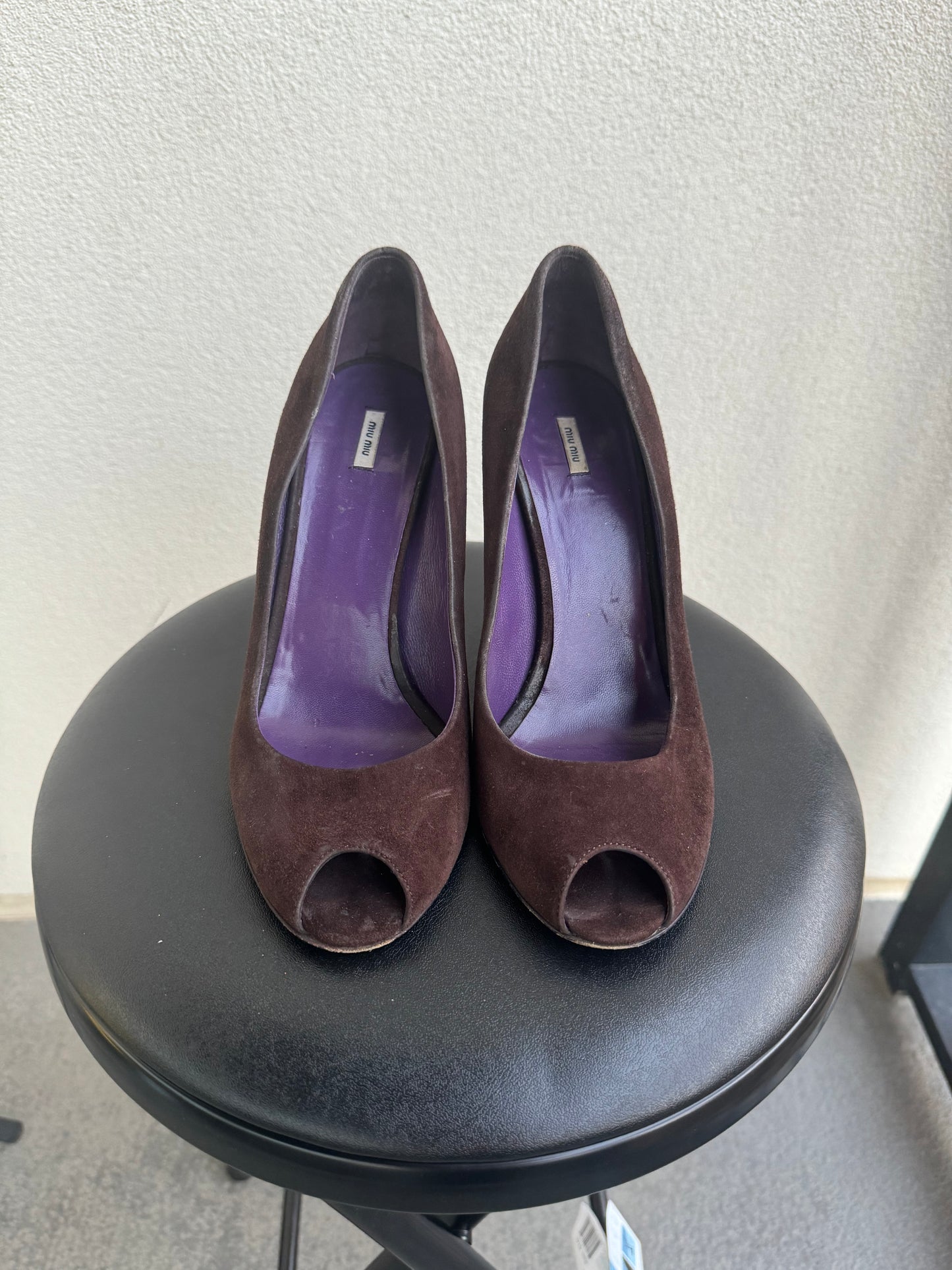 Vintage Miu Miu Suede Wedge Heel