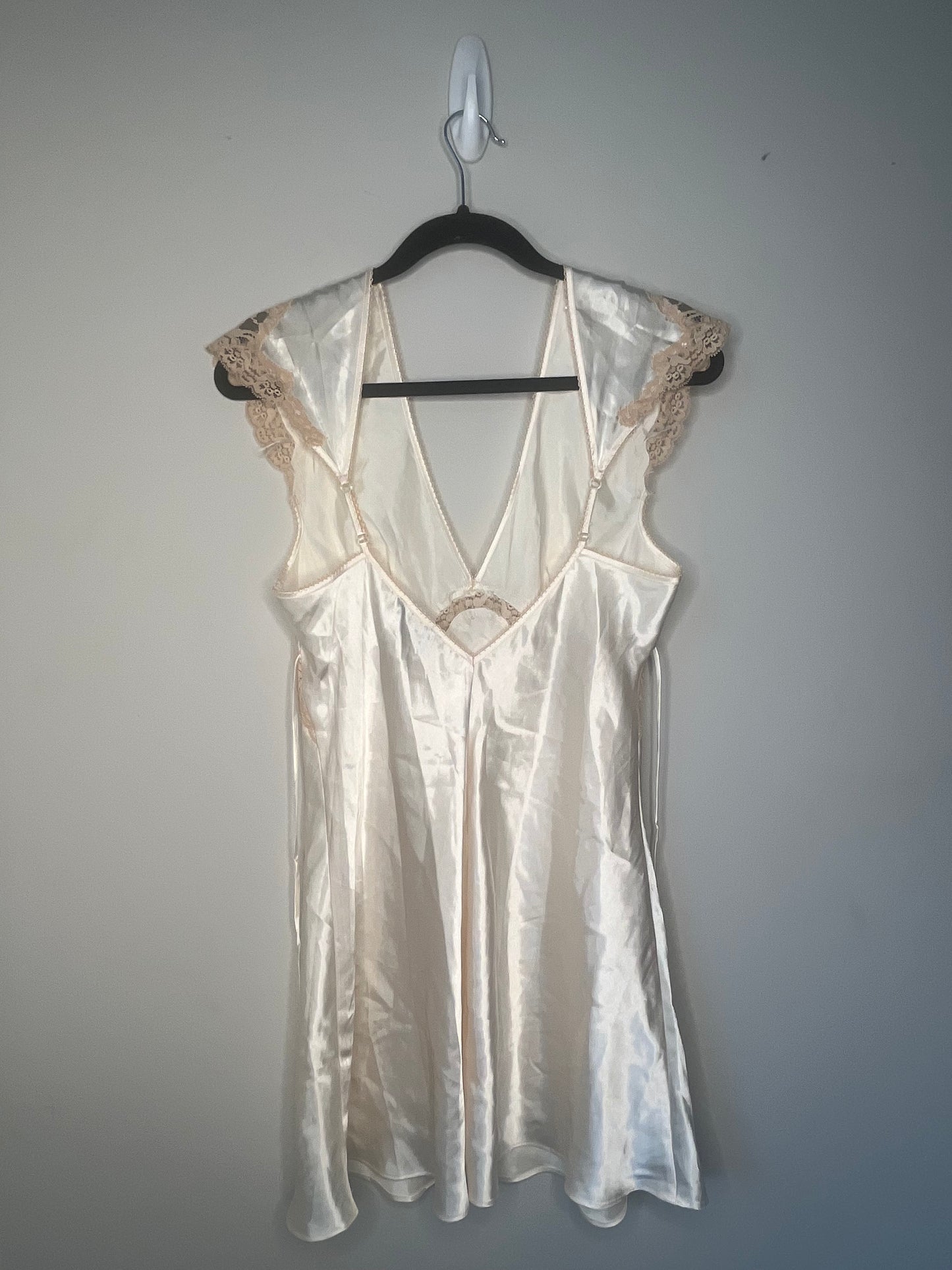 Vintage Silk Mini Slip w/ Lace