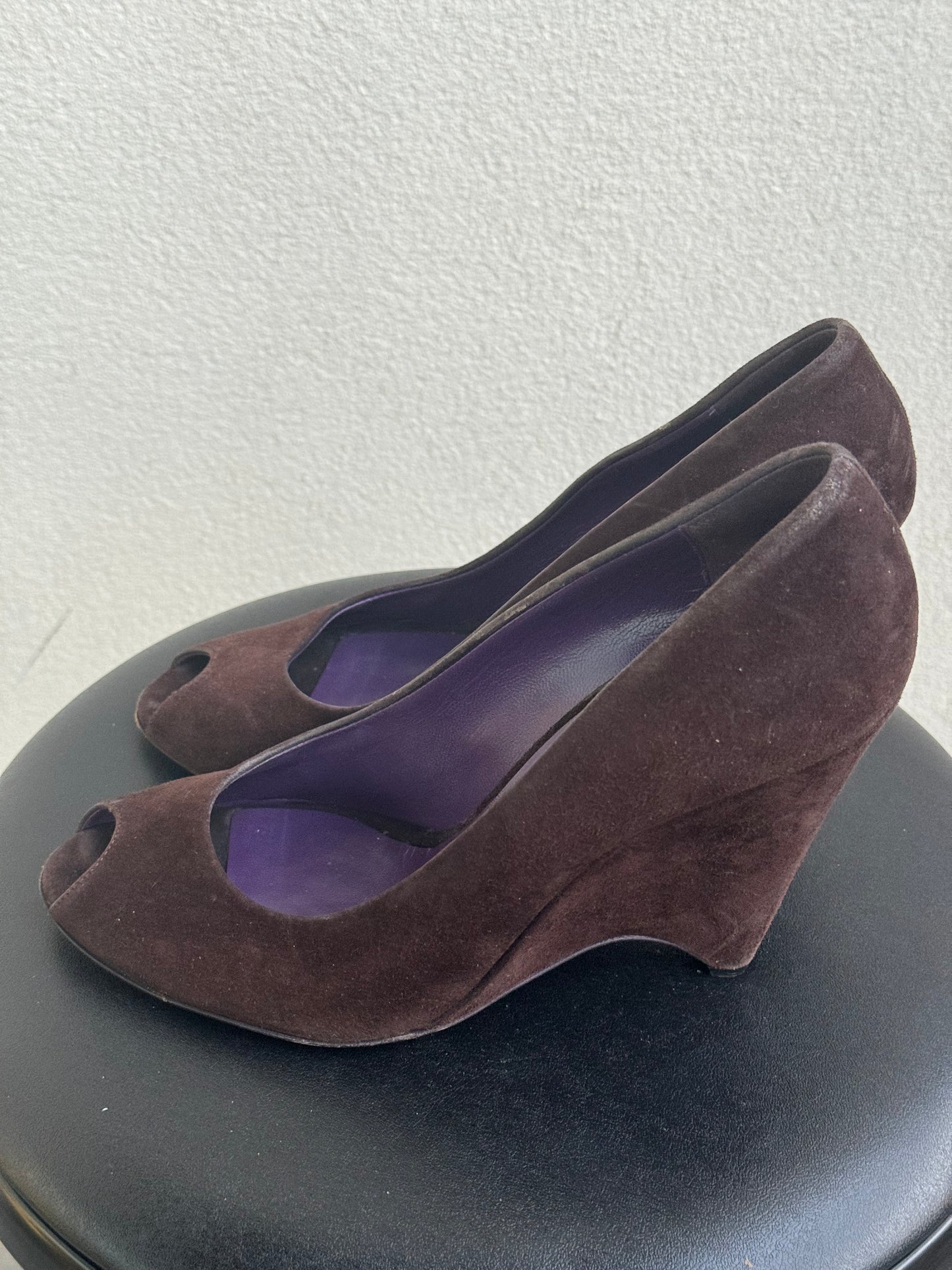 Vintage Miu Miu Suede Wedge Heel