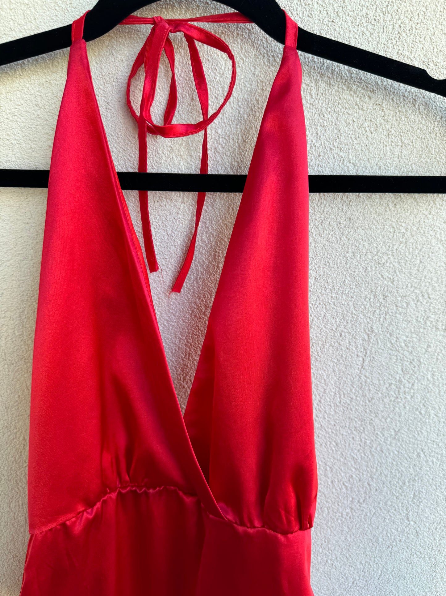 Vintage Silk Red Dress