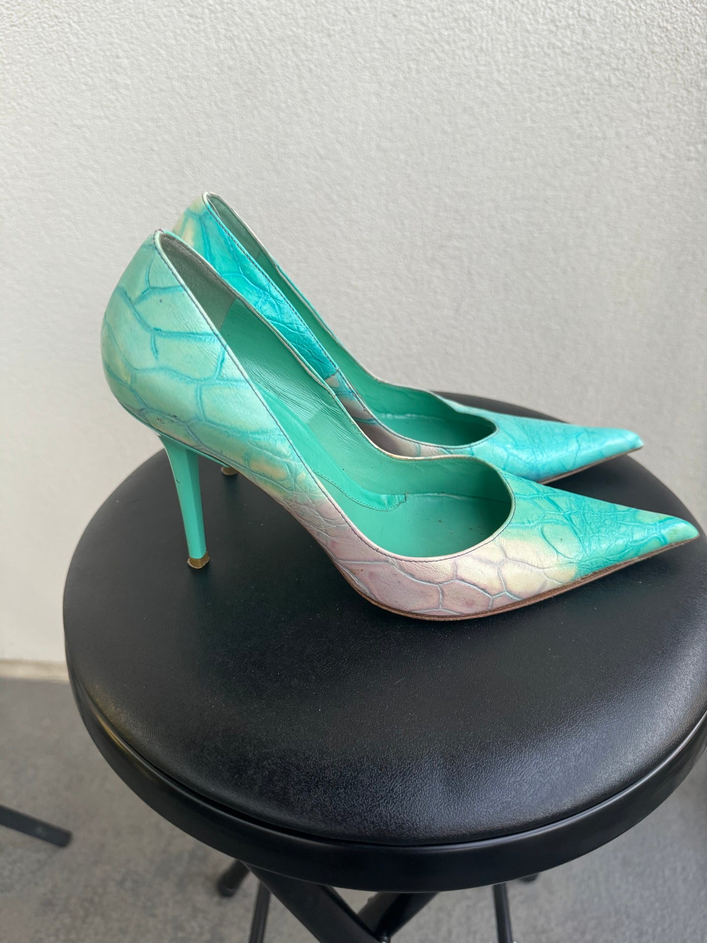 Vintage Italian Snakeskin Oro Heels