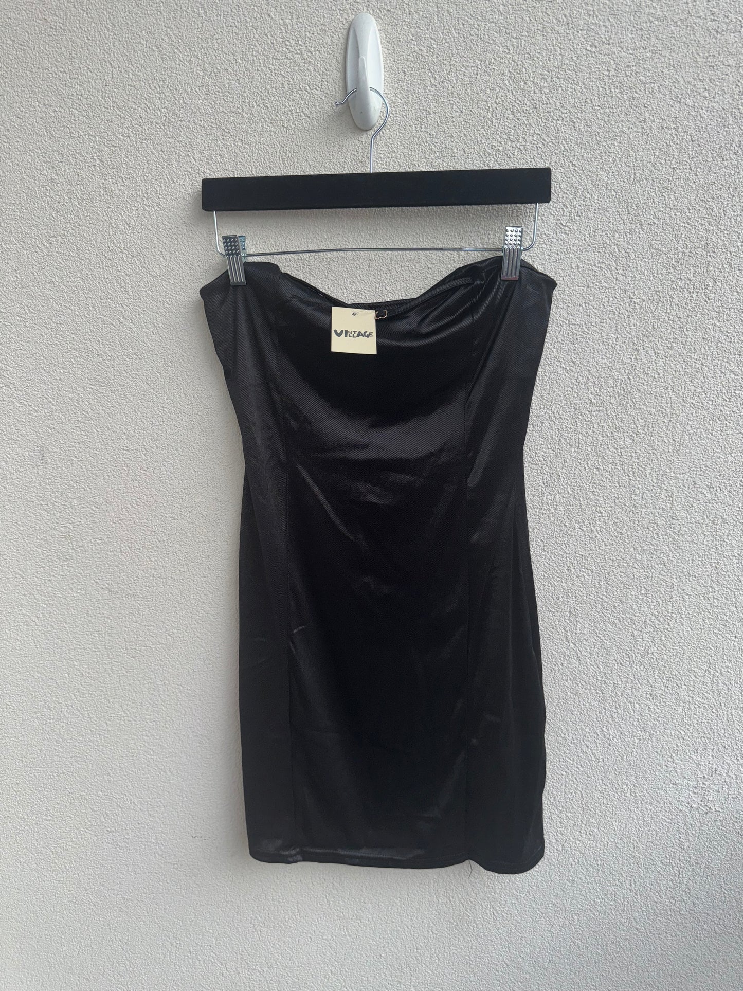 Black Silk Mini Dress