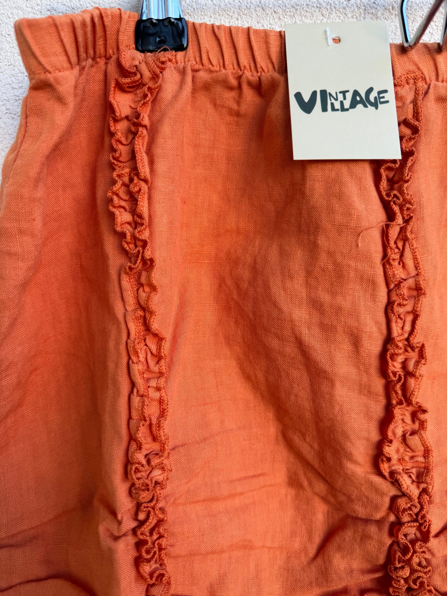 Allen Allen Orange Flow Skirt