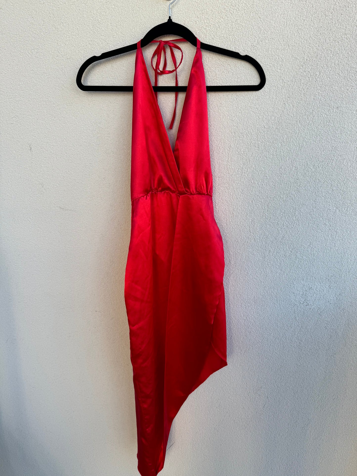 Vintage Silk Red Dress