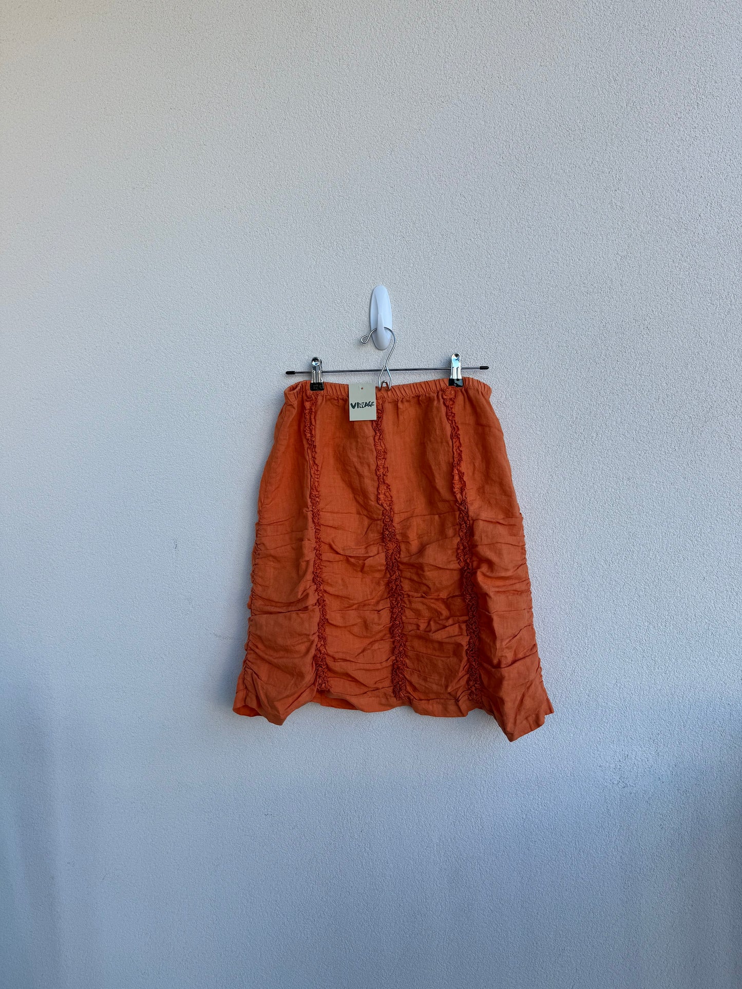 Allen Allen Orange Flow Skirt
