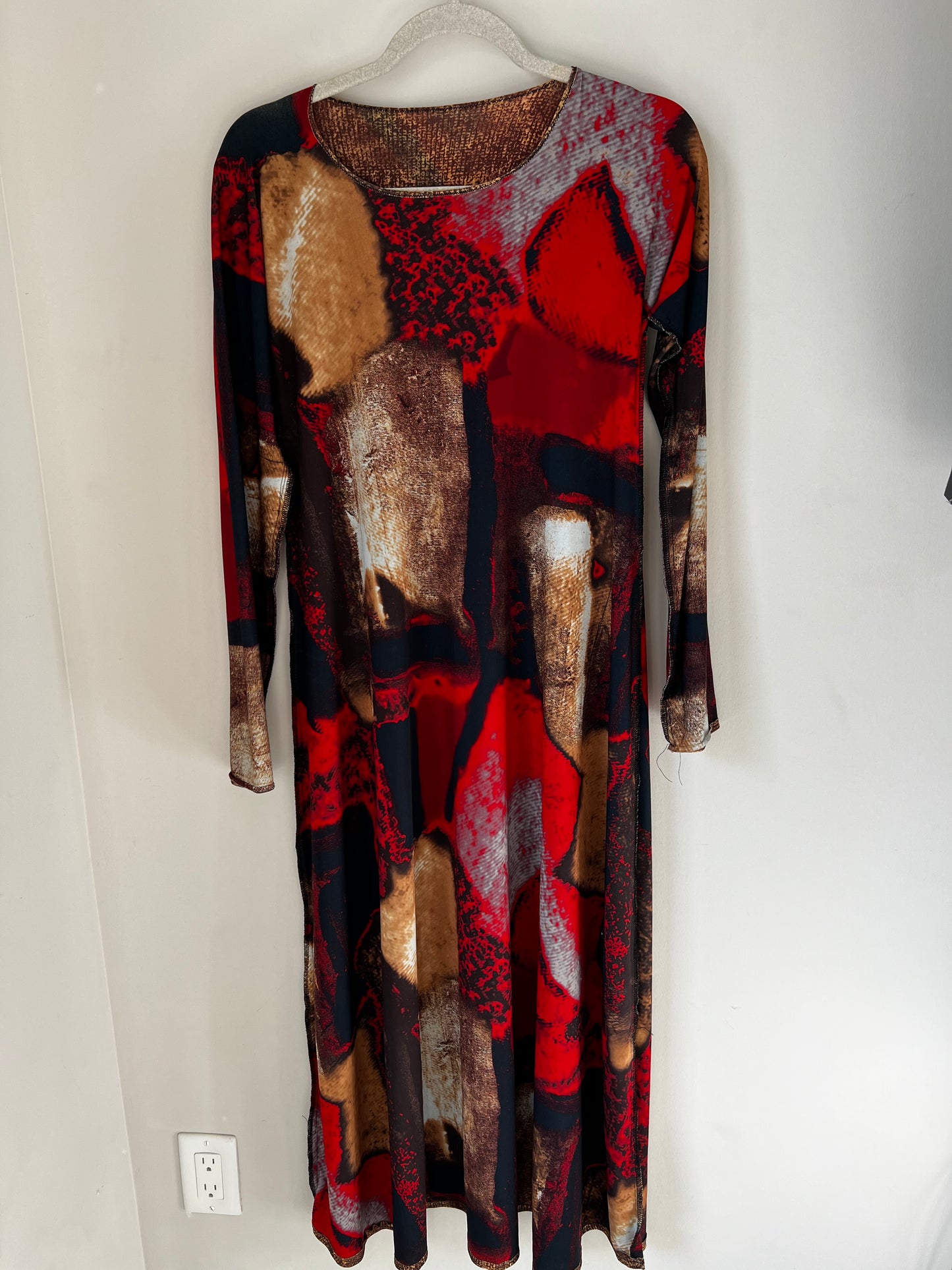 Vintage Reversible Pattern Dress