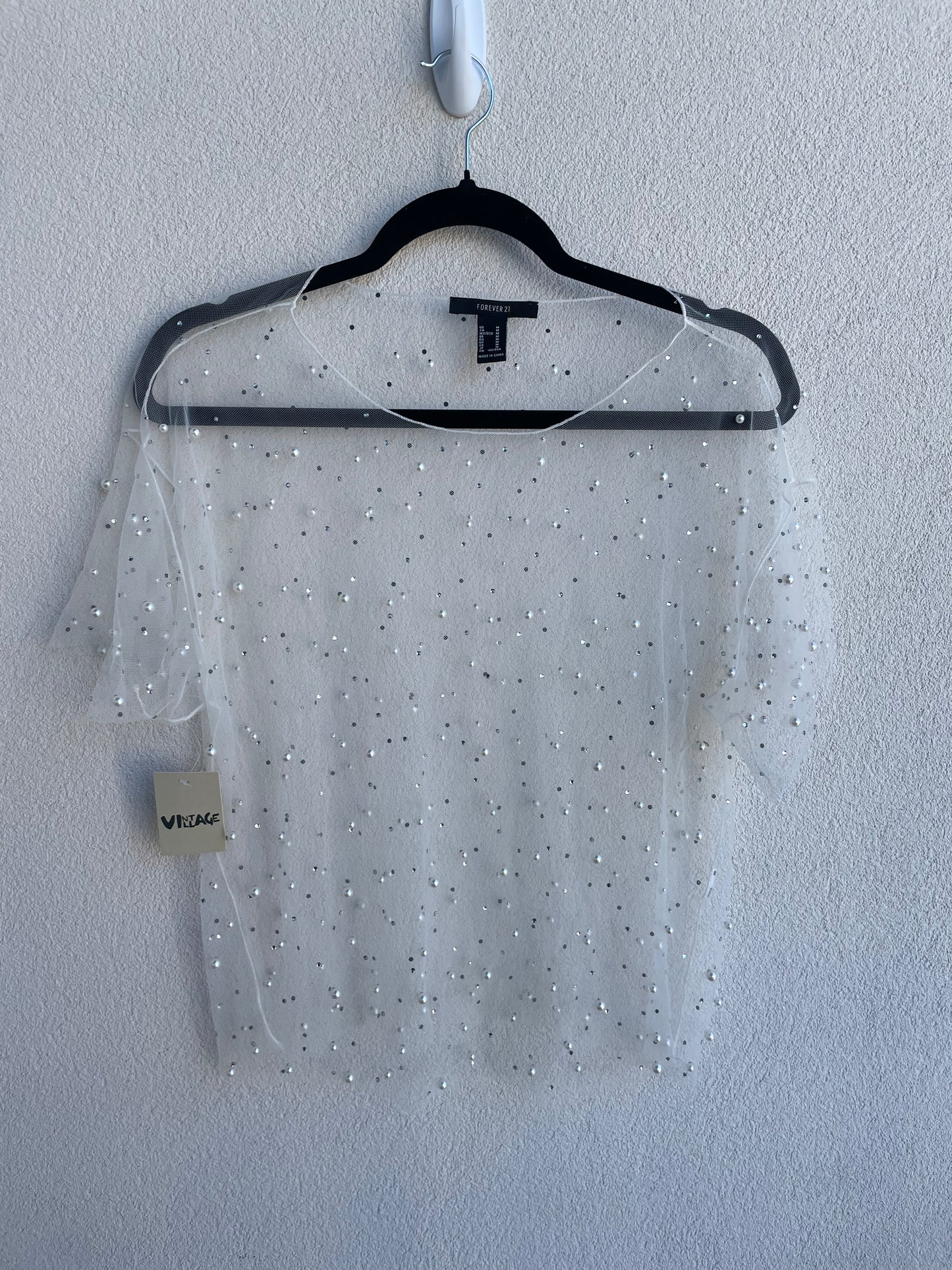 Pearl Infusion Mesh Shirt