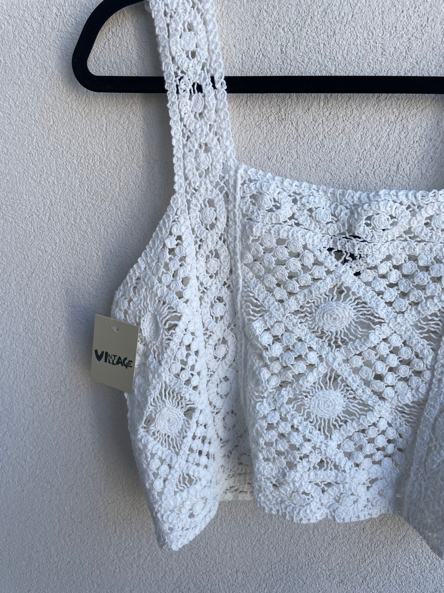 Crochet Chic: Vintage Knit Crop Tank
