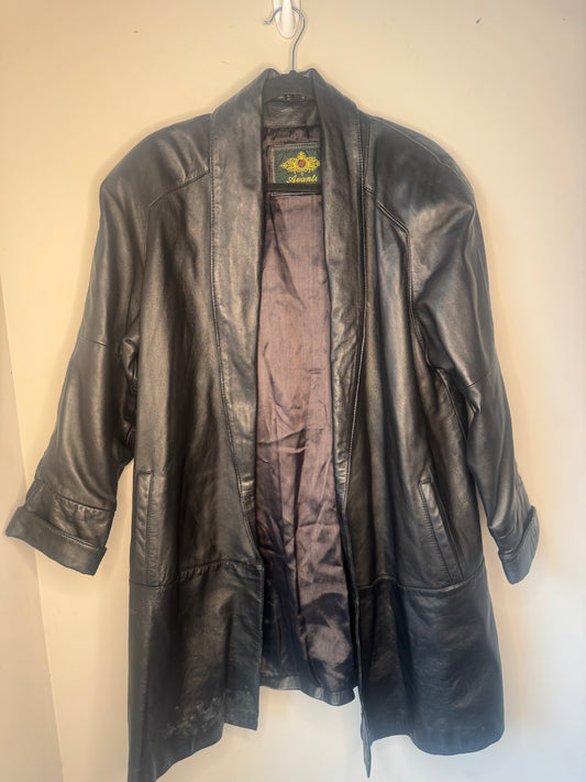 Leather Vintage Avanti Trench Coat