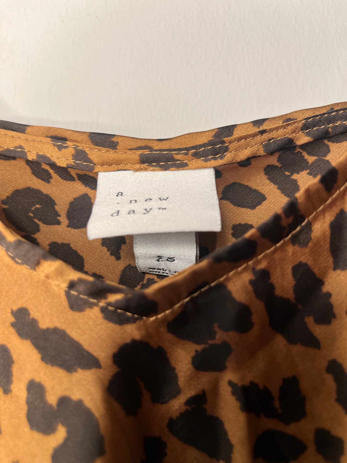 Leopard Print Silk Slip Dress