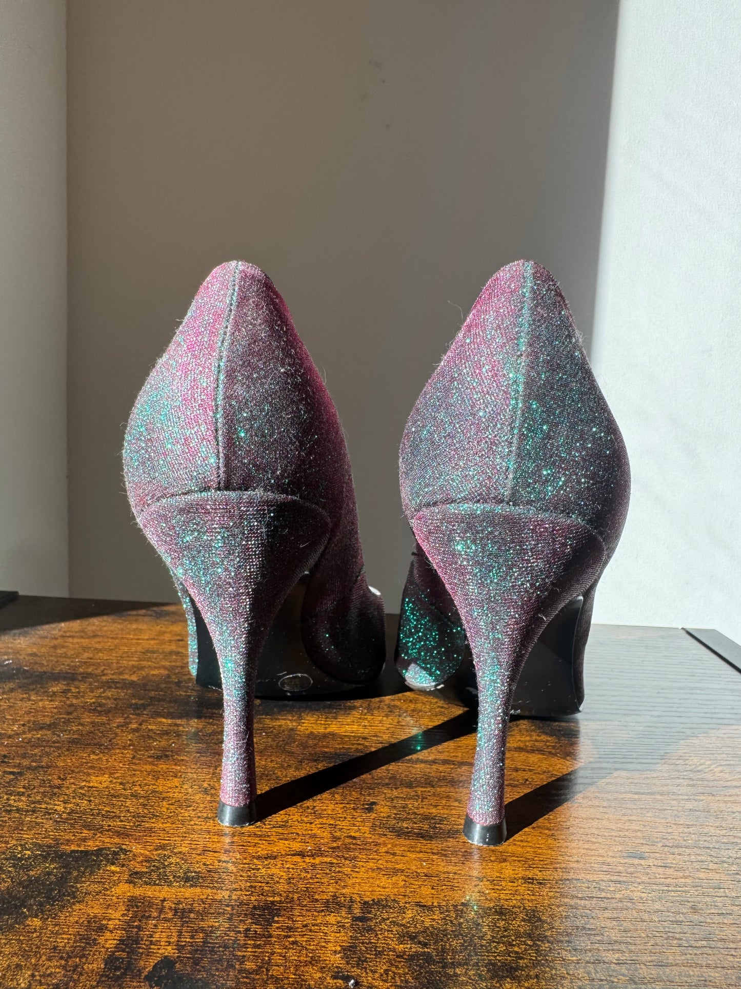 Forest Green Sparkle Pump