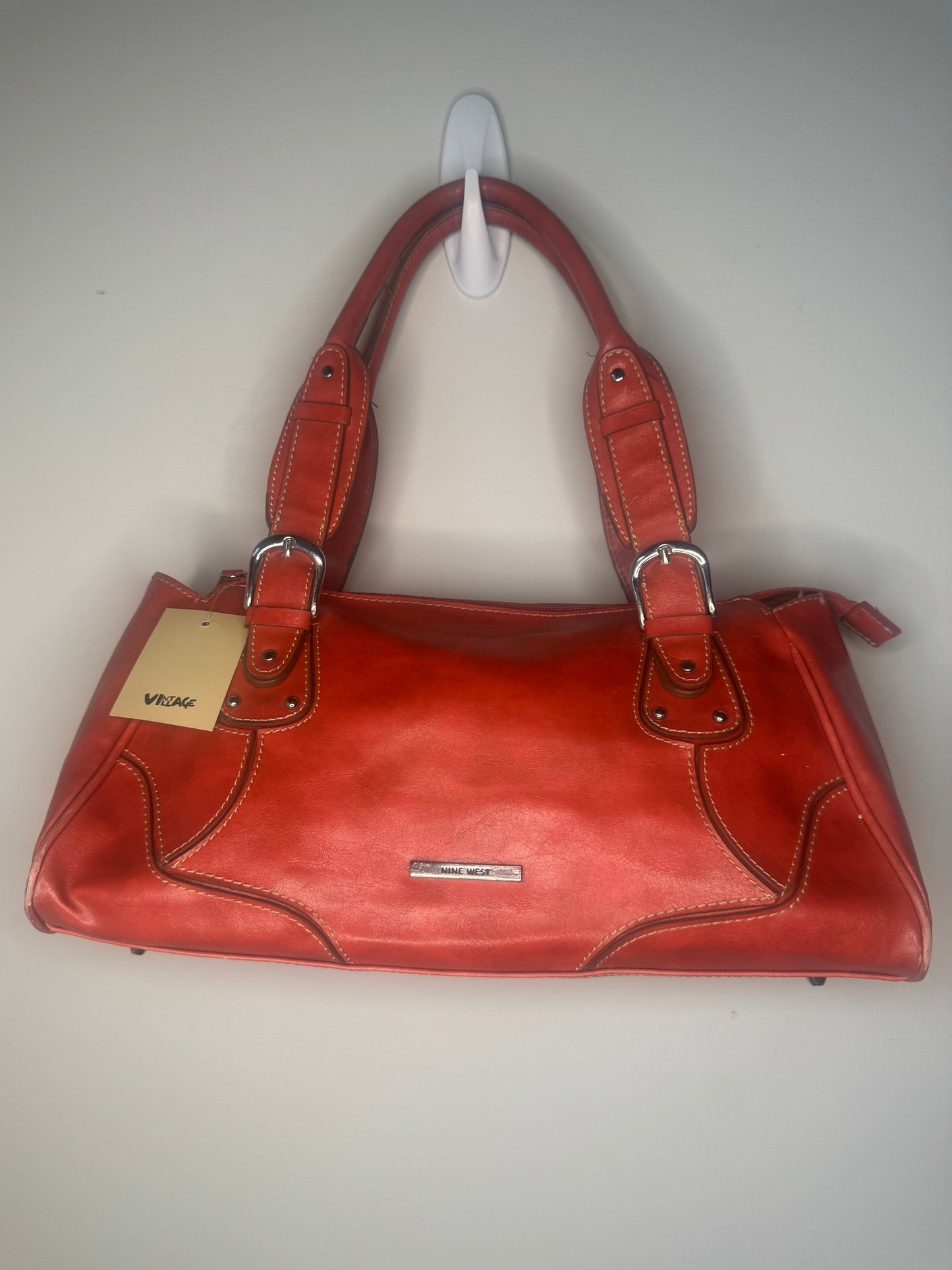 Nine West “Rusted Red” Leather Purse