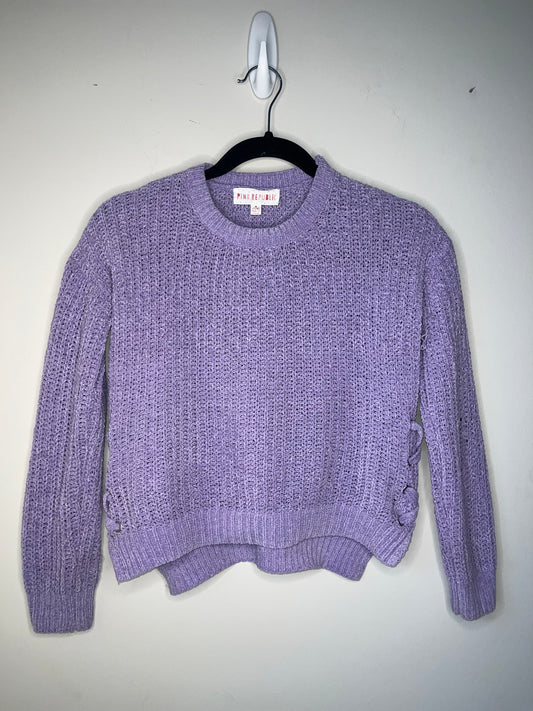Lavender Knit/Knot Sweater