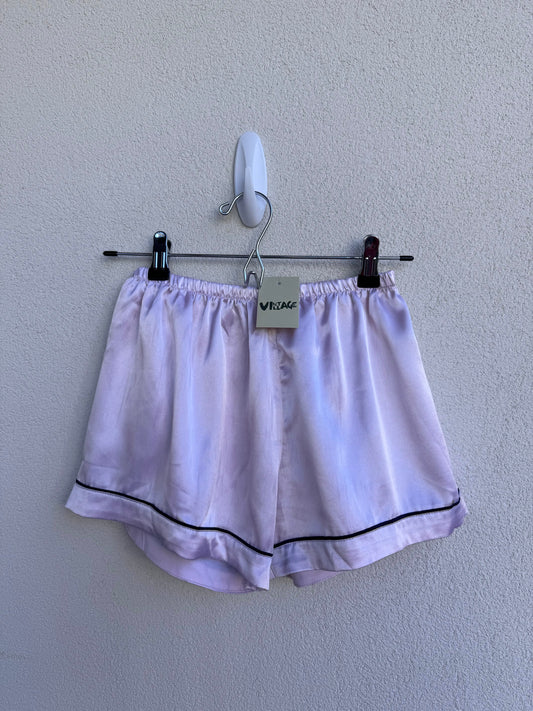 Pink Silk Shorts