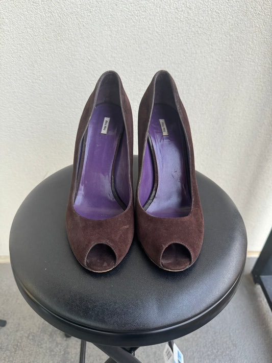 Vintage Miu Miu Suede Wedge Heel