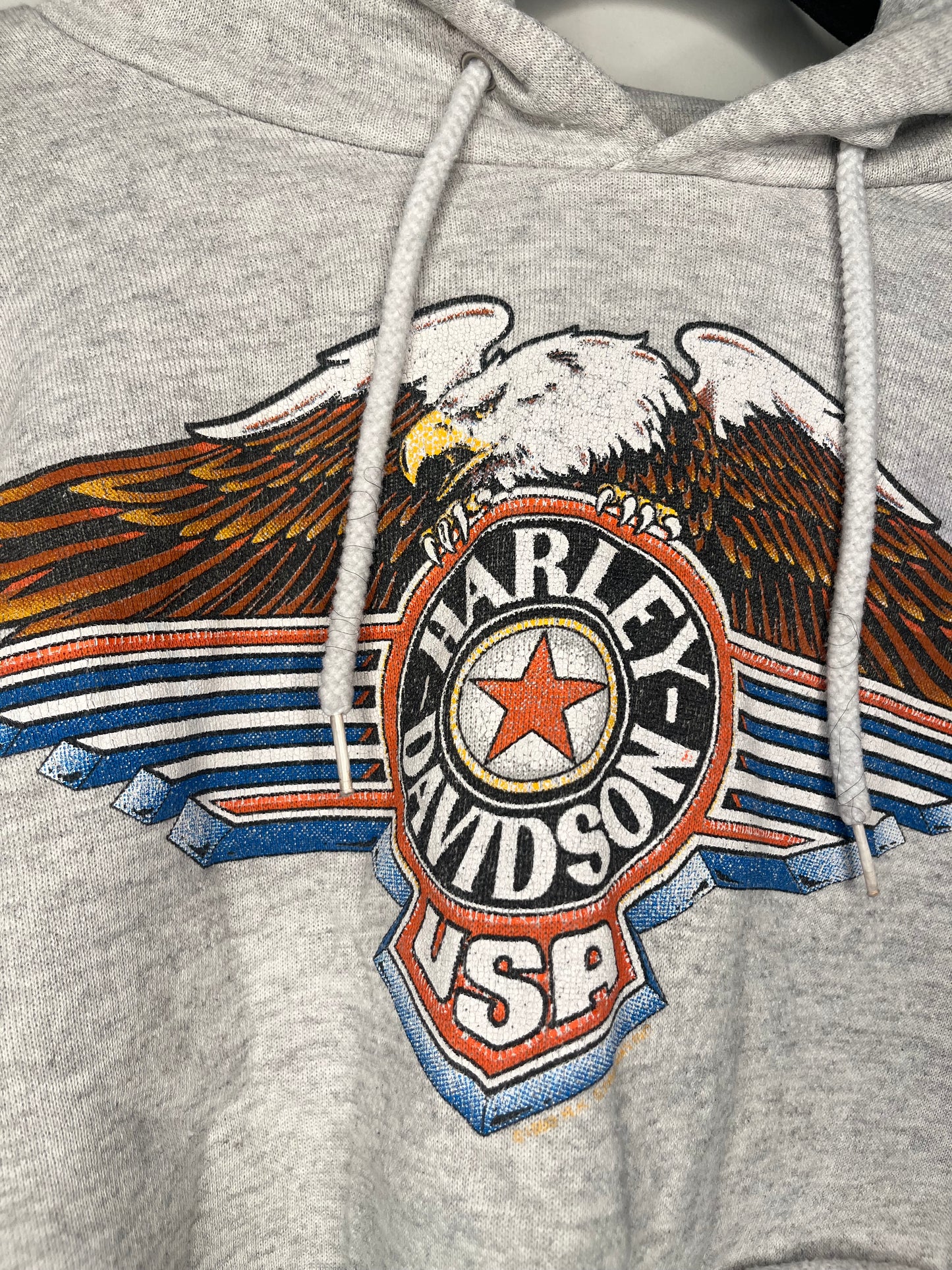Harley Davidson Cropped Hoodie