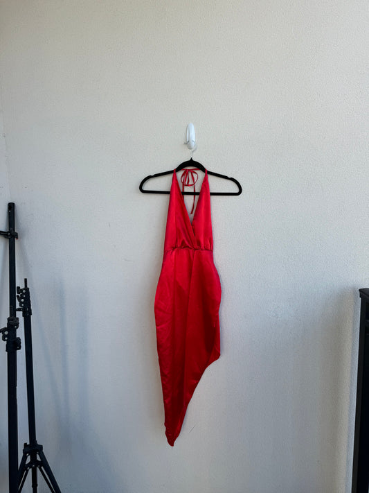 Vintage Silk Red Dress