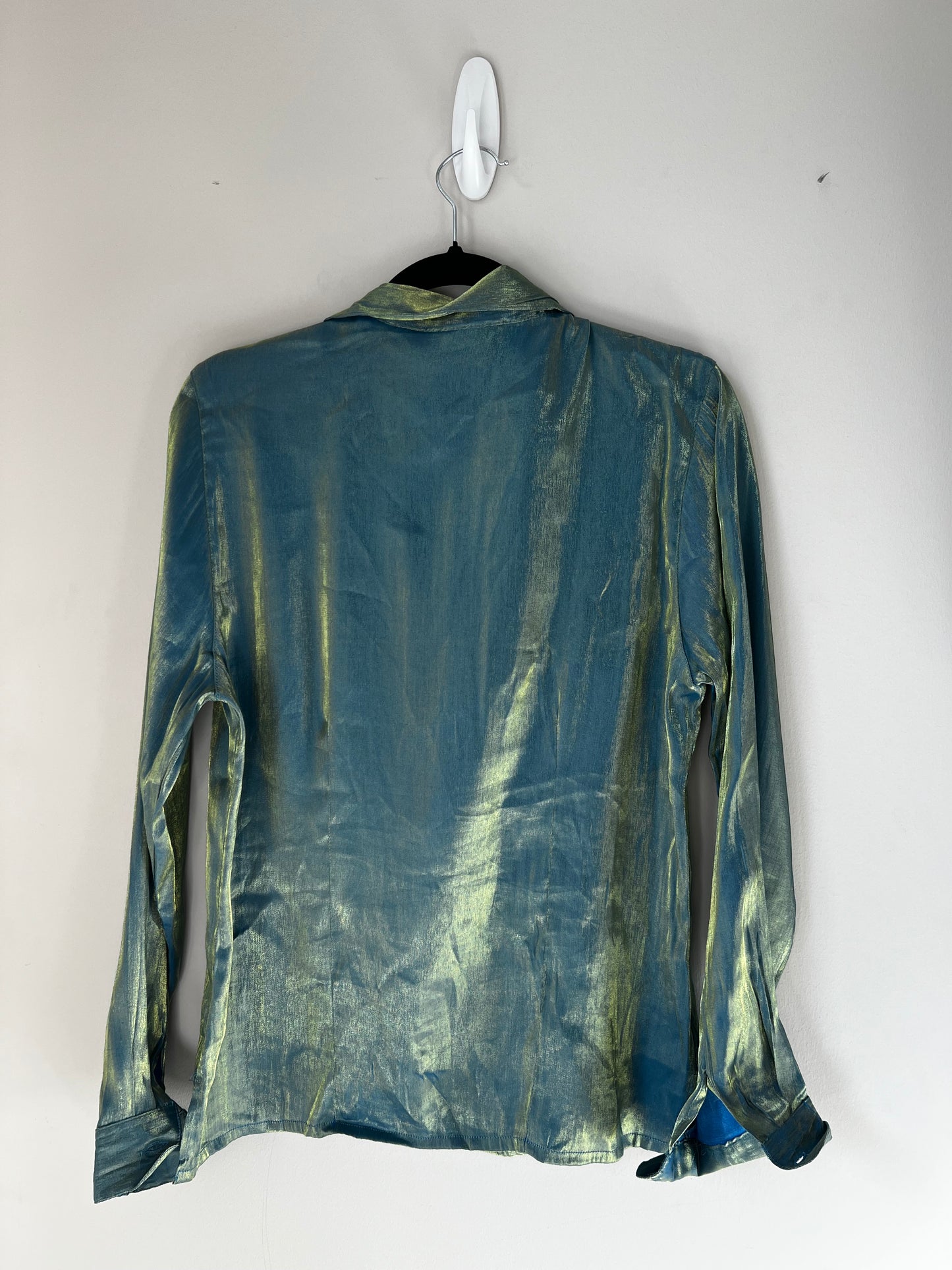 Vintage Bold Translucent Green Blouse