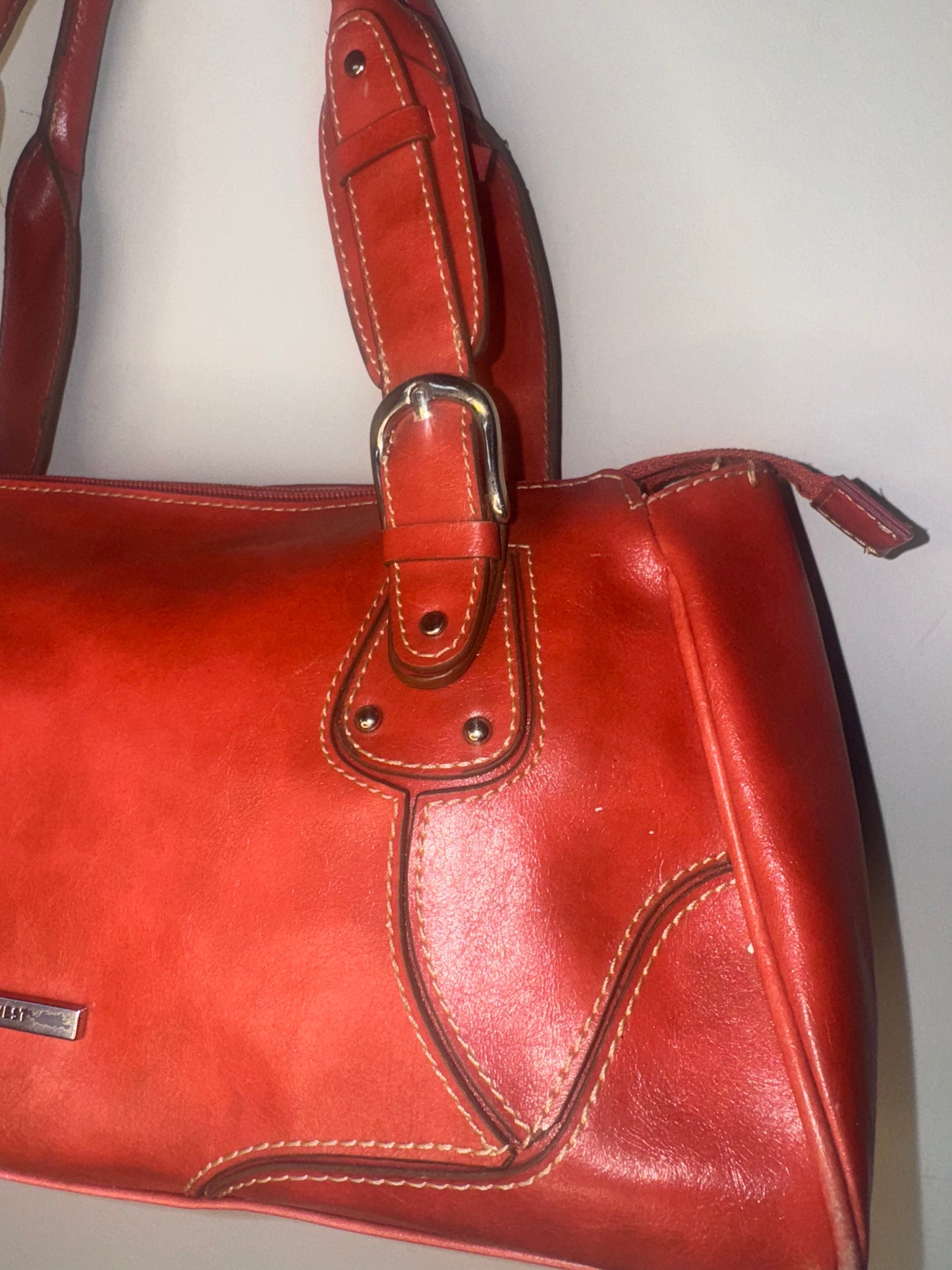 Nine West “Rusted Red” Leather Purse