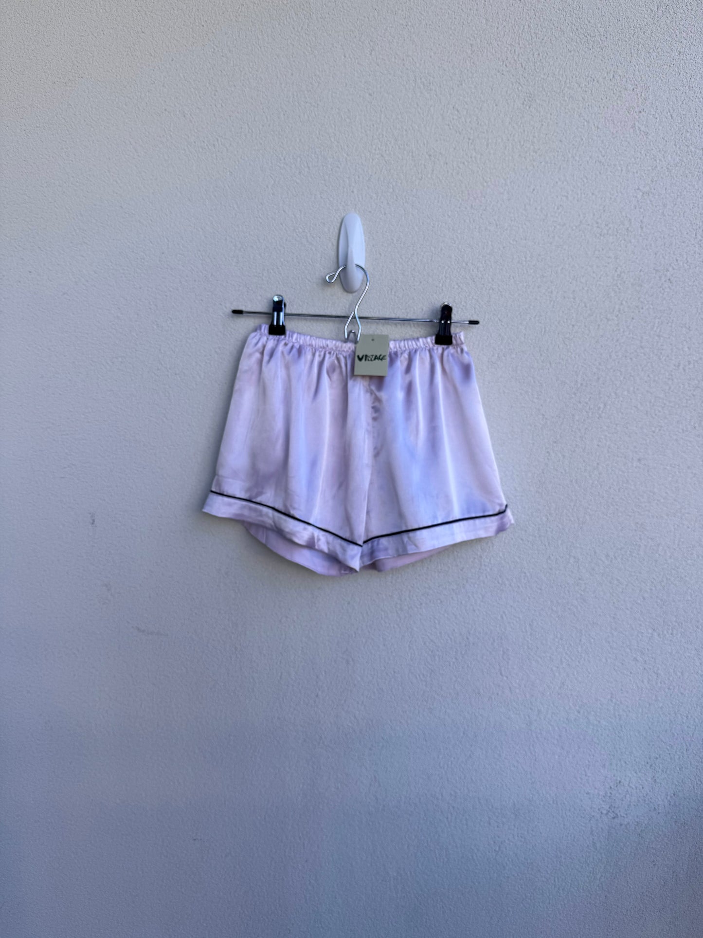 Pink Silk Shorts