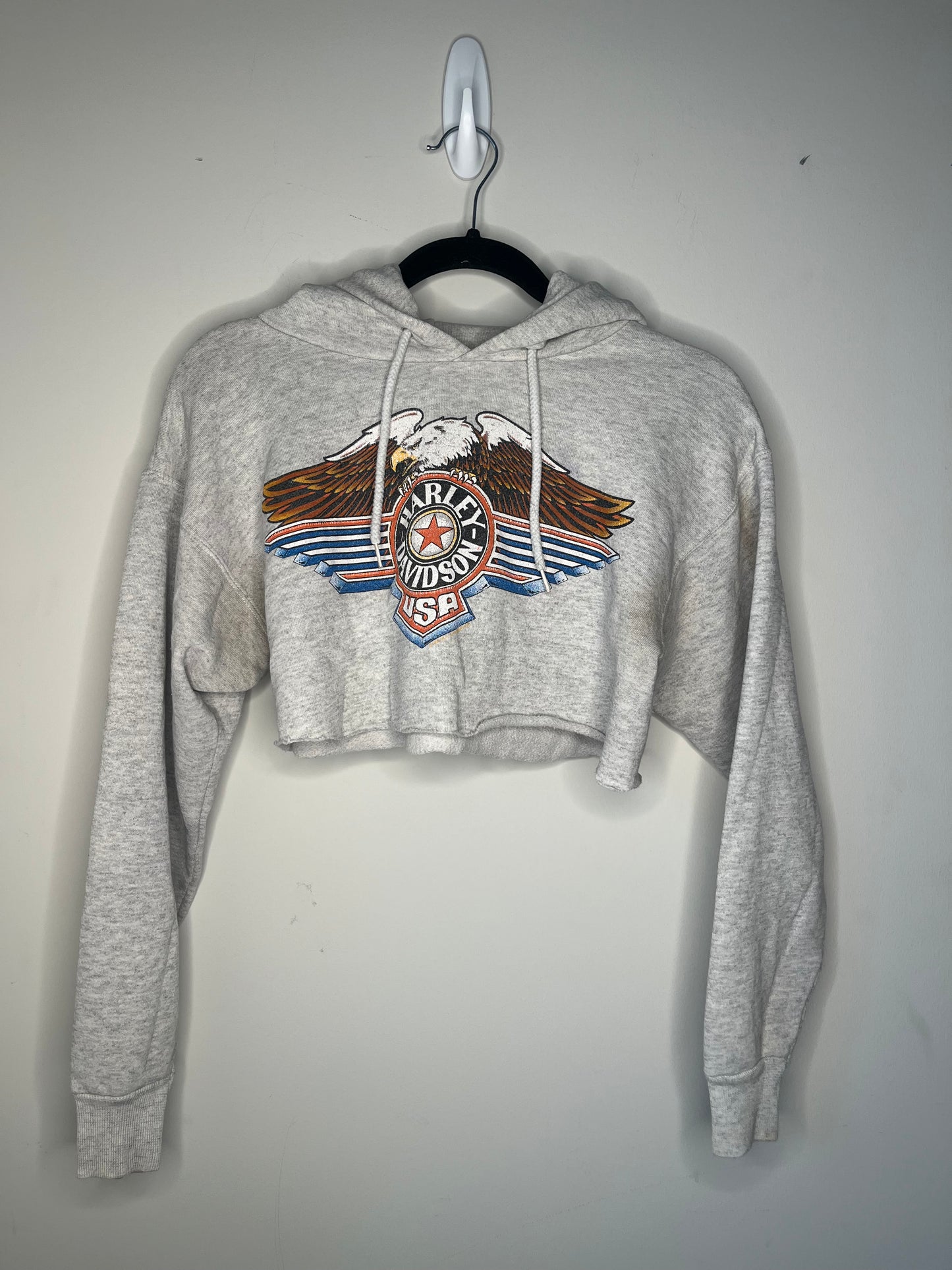 Harley Davidson Cropped Hoodie